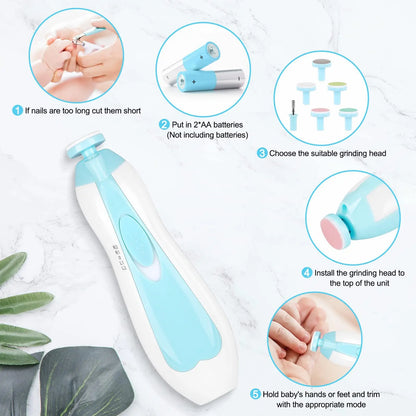 Electric nail trimmer for babies